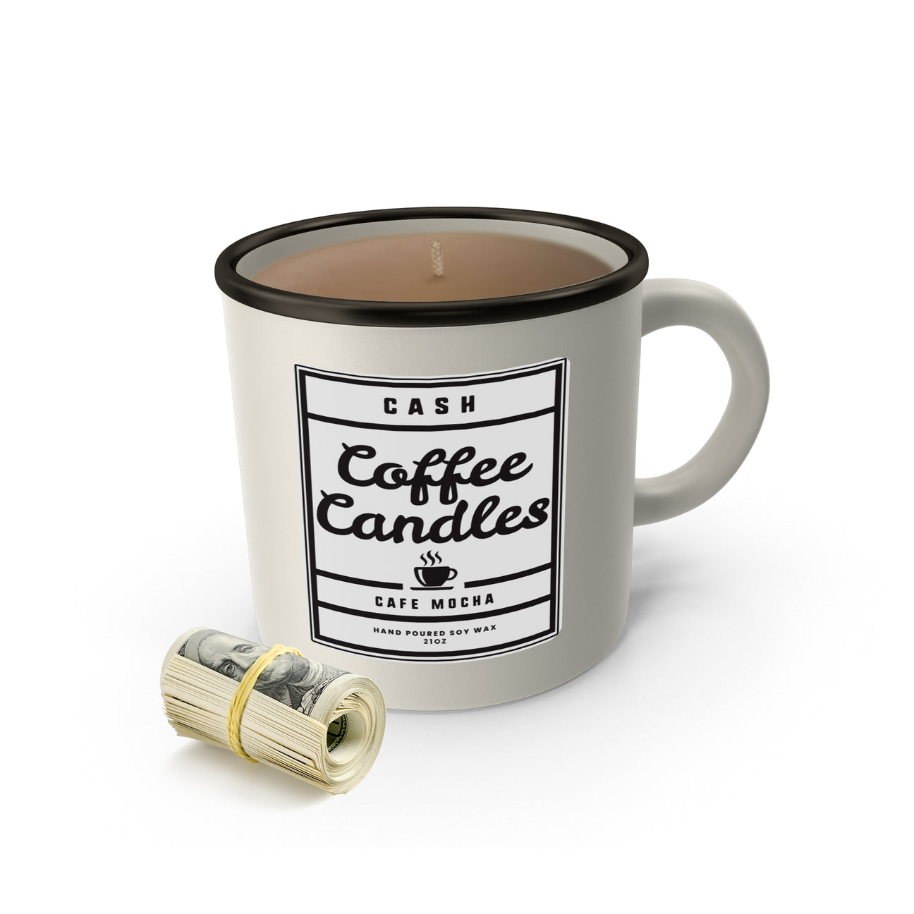 Cash Coffee Candles - Coffee Mug Candles