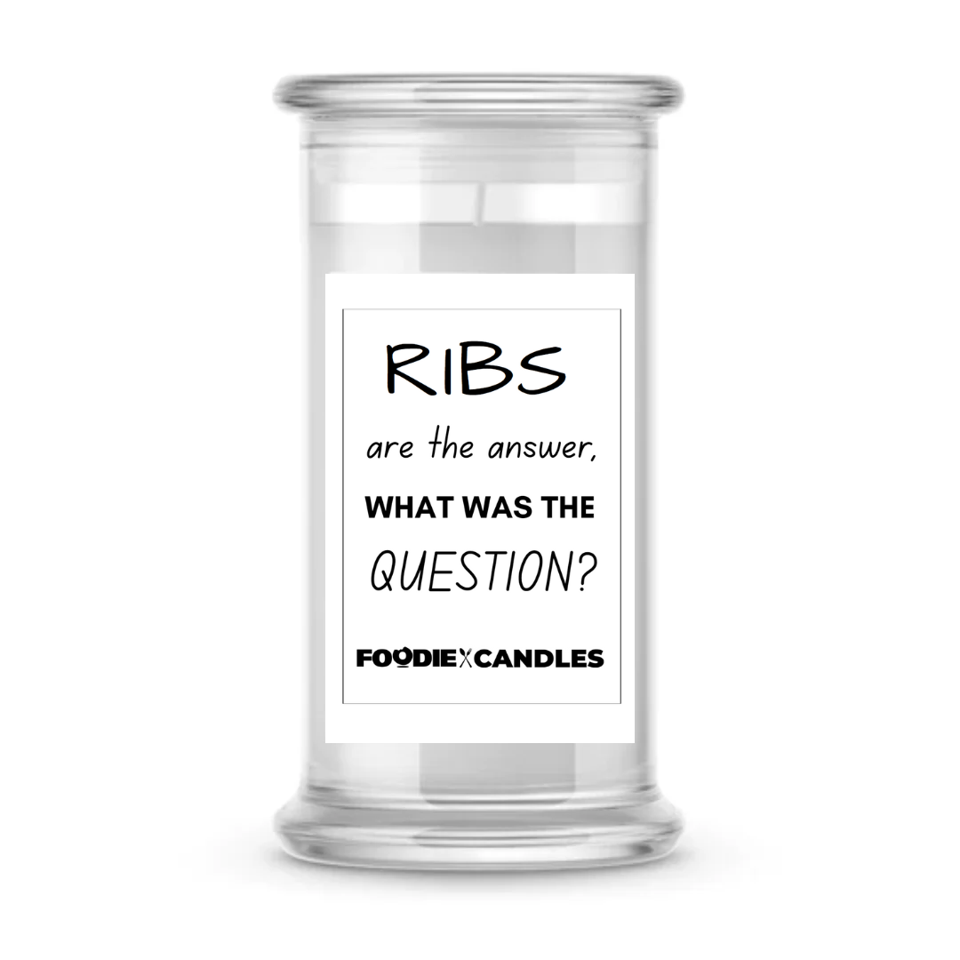 Ribs are The answer, What was The Question? | Foodie Candles