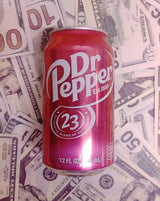 Dr Pepper Soda Pop Cash Candle - REAL MONEY INSIDE EVERY DR PEPPER MONEY CANDLE