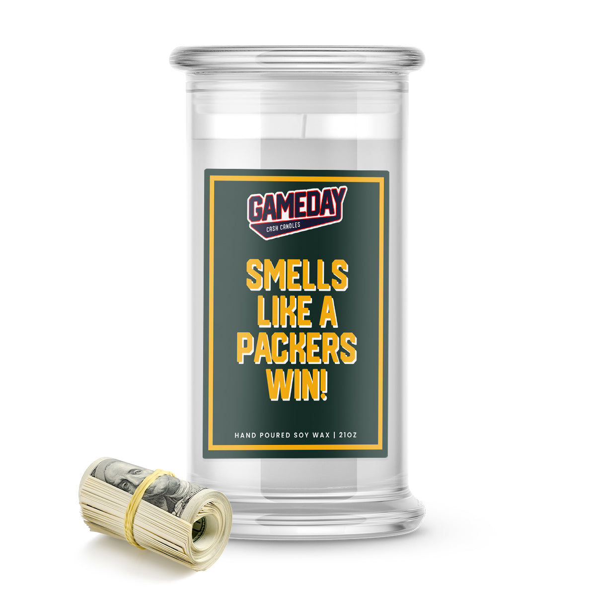 Greenbay Packers Game Day Cash Candle