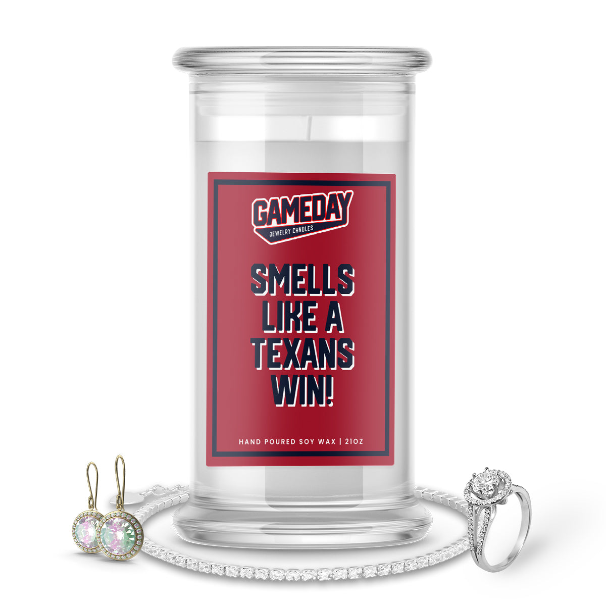 Houston Texans Game Day Jewelry Candles