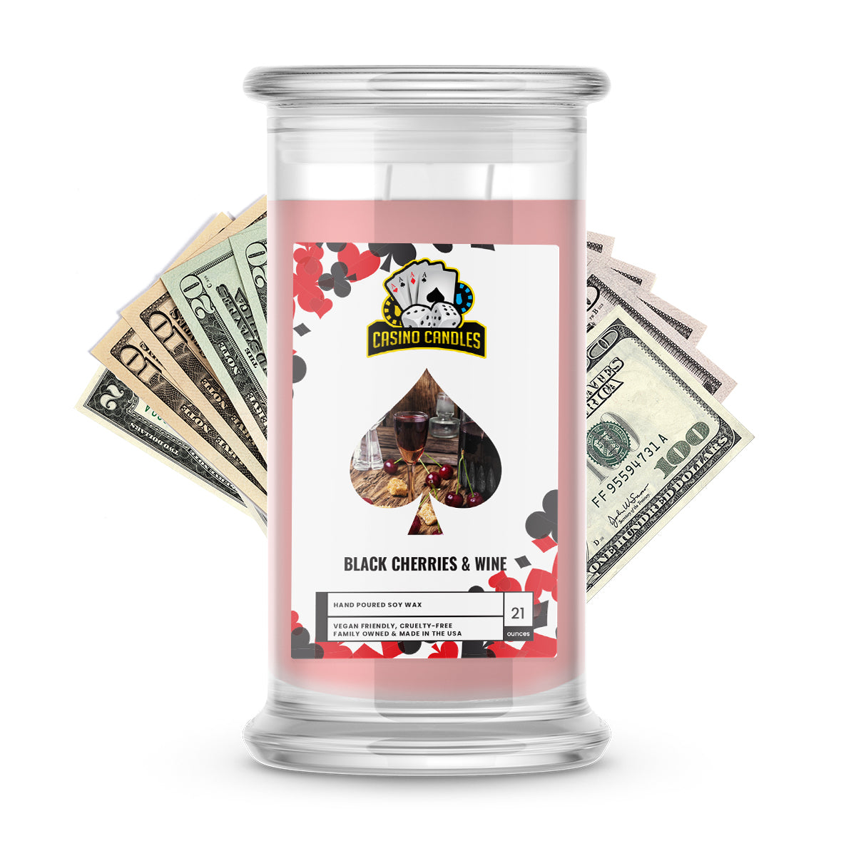 Black Cherries & Wine | Cash Casino Candles