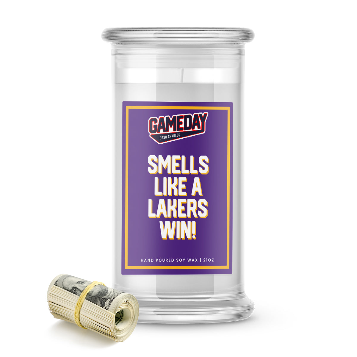 Los Angeles Lakers Game Day Cash Candles