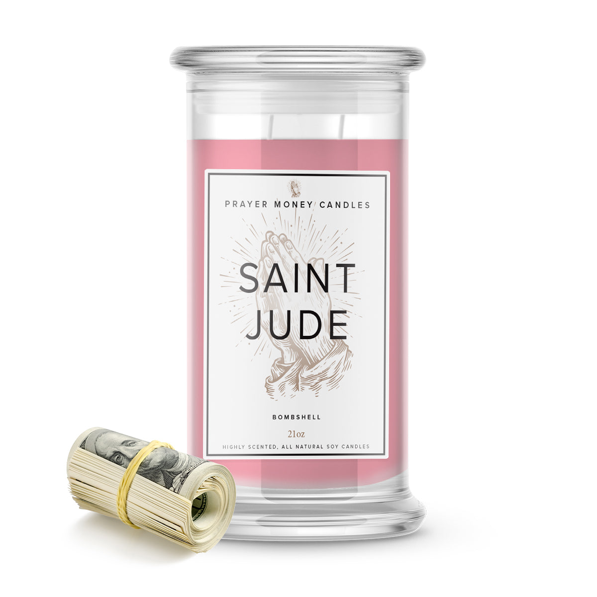 Saint Jude Prayer Candles - Bombshell Scent