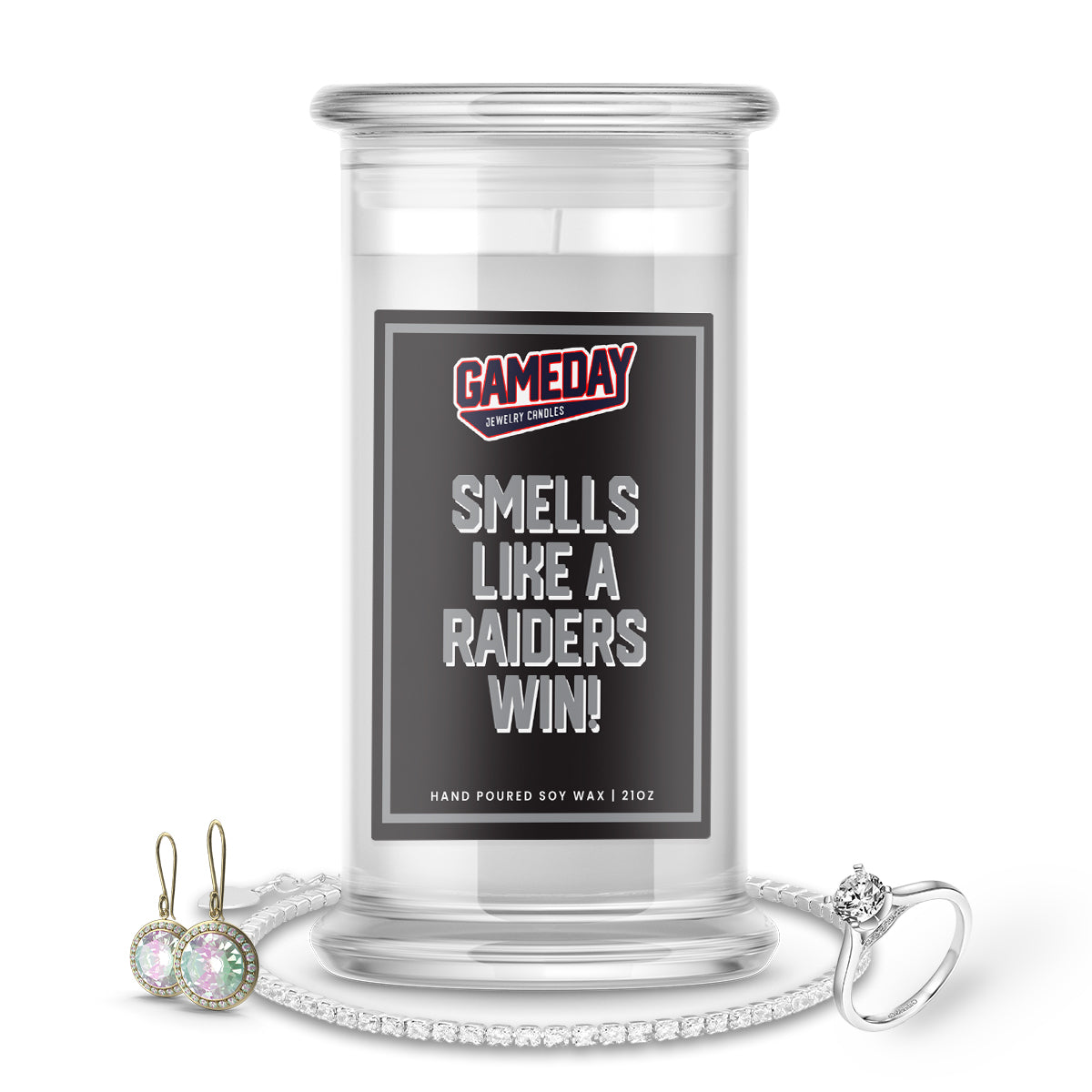 Las Vegas Raiders Game Day Jewelry Candles