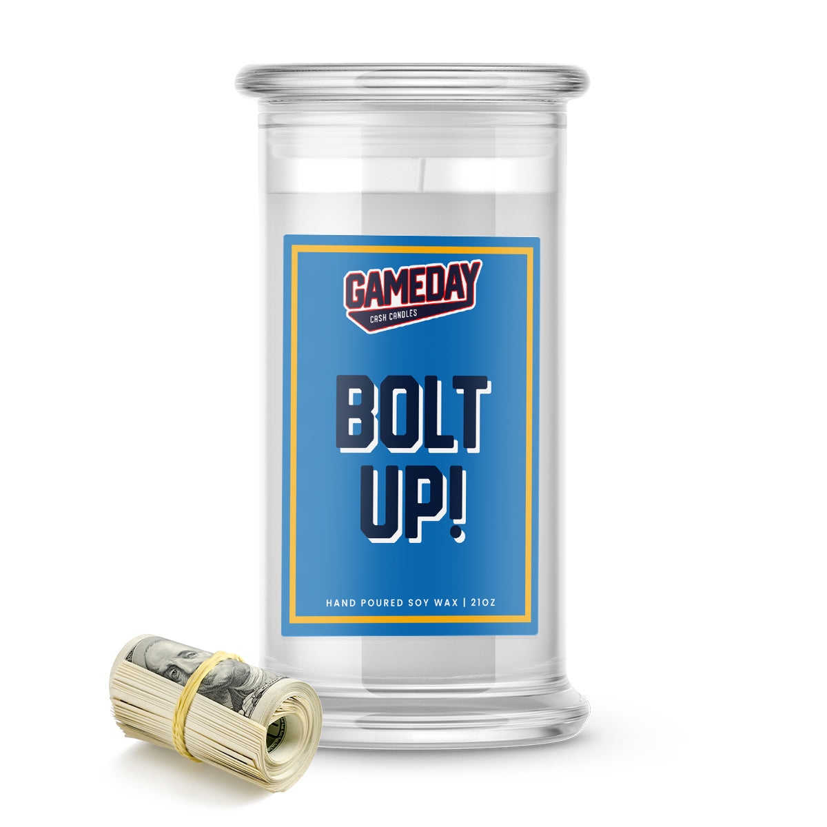 Los Angeles Chargers BOLT UP! Cash Candle