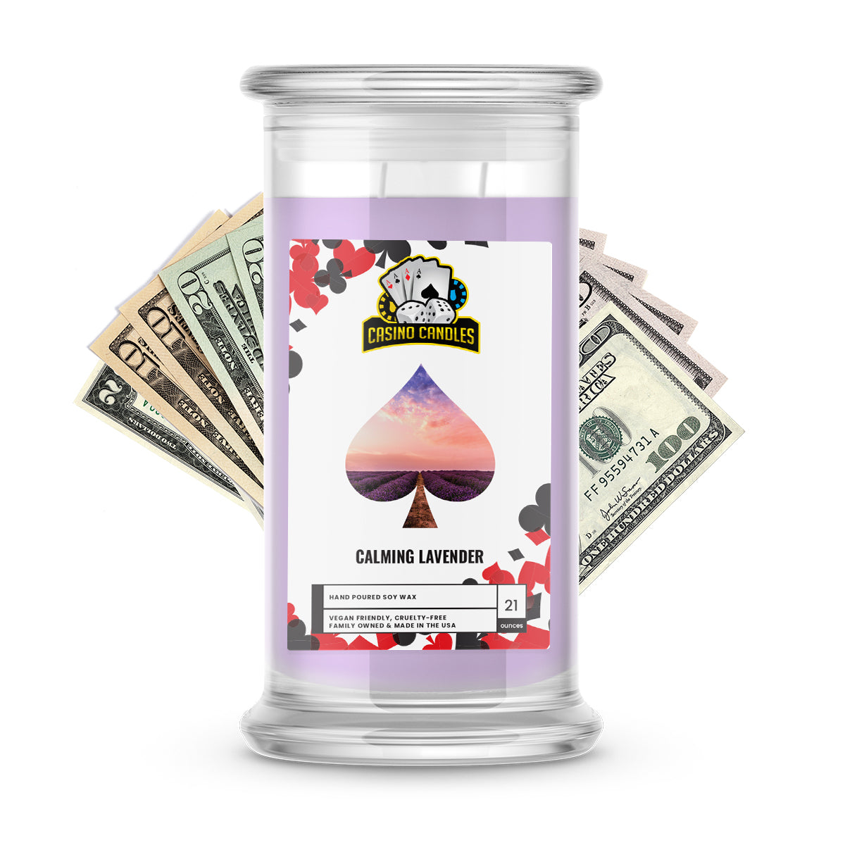 Calming Lavender | Cash Casino Candles