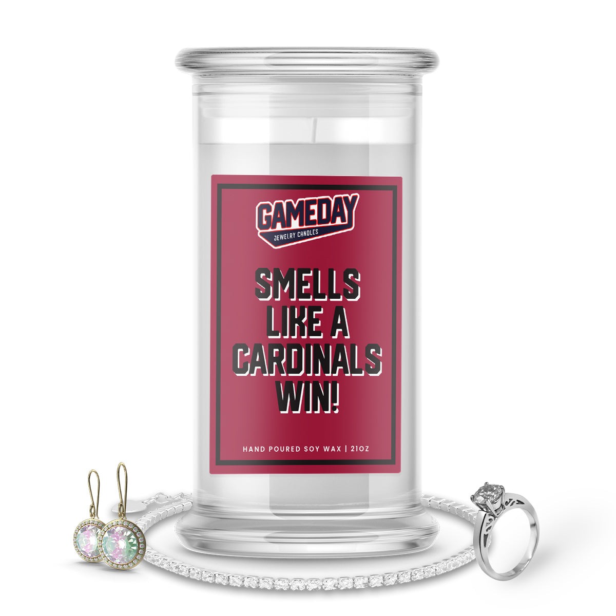 Arizona Cardinals Game Day Jewelry Candles