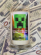 MINECRAFT Cash Money Candle