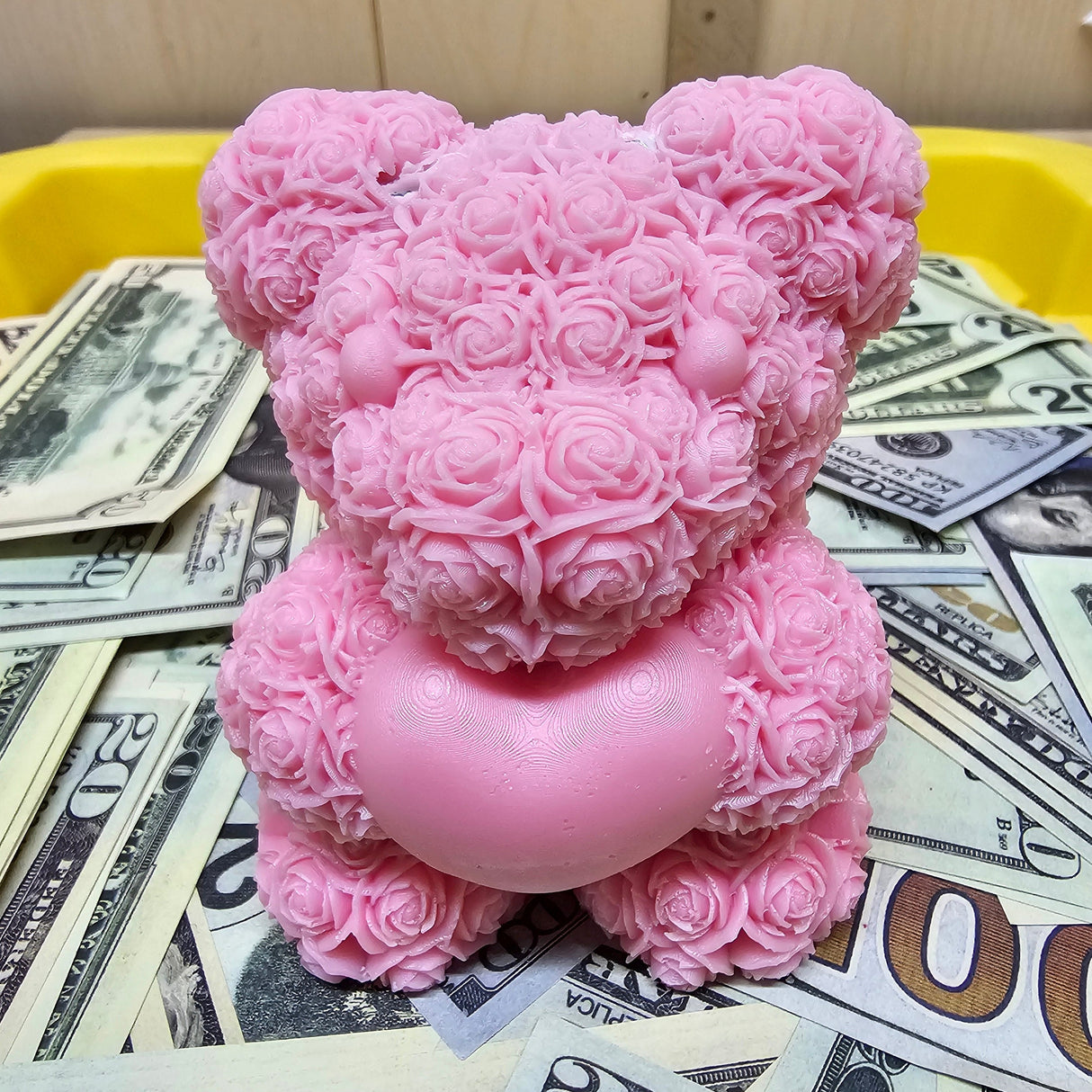 Teddy Bear Holding Heart Cash Wax Melt