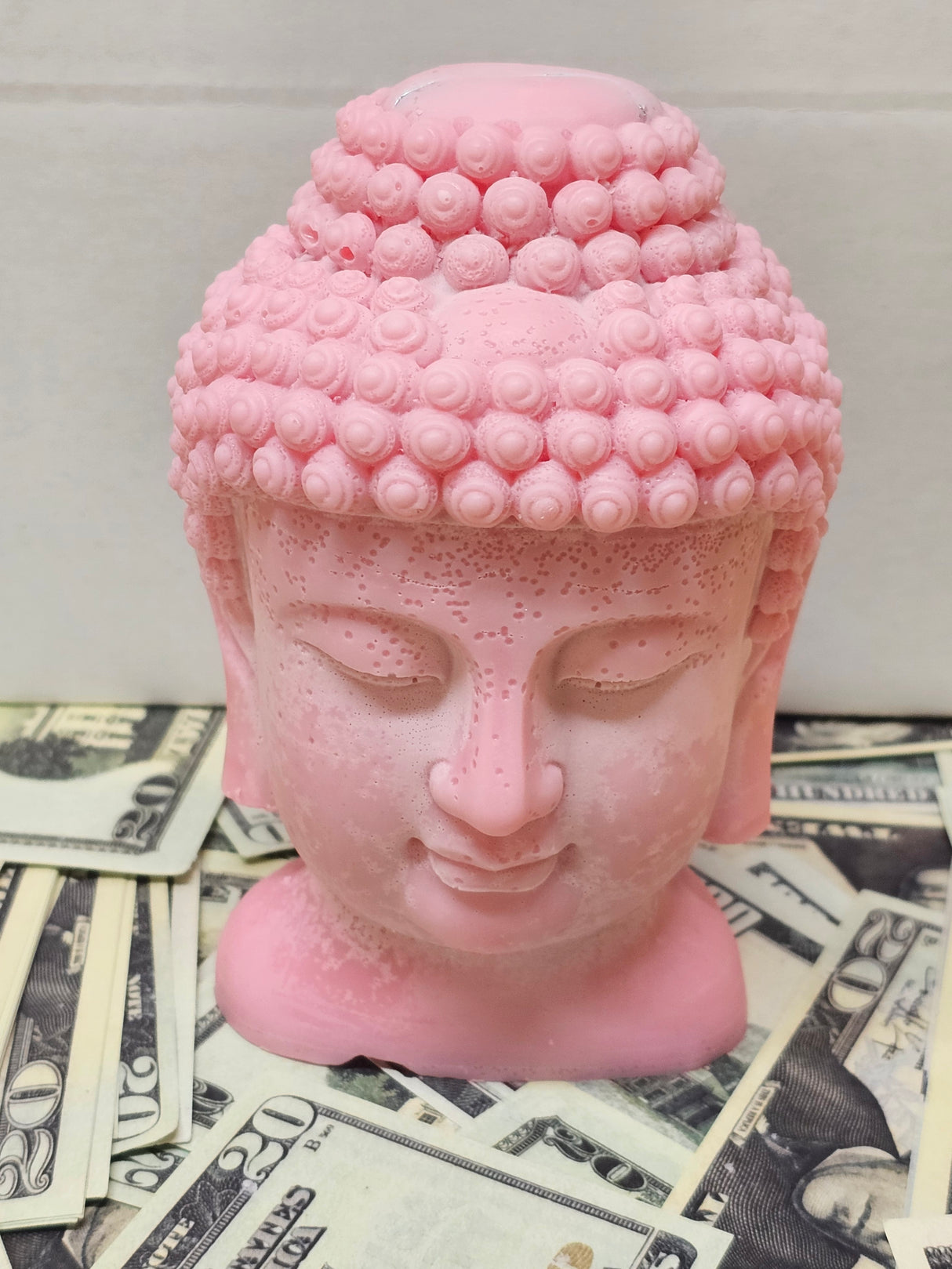 GIANT BUDDHA HEAD CASH WAX MELT (WORLDS LARGEST)