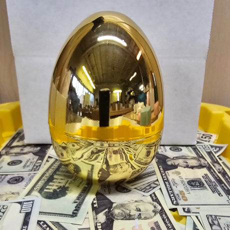 Giant Golden Cash Wax Melt Surprise Egg