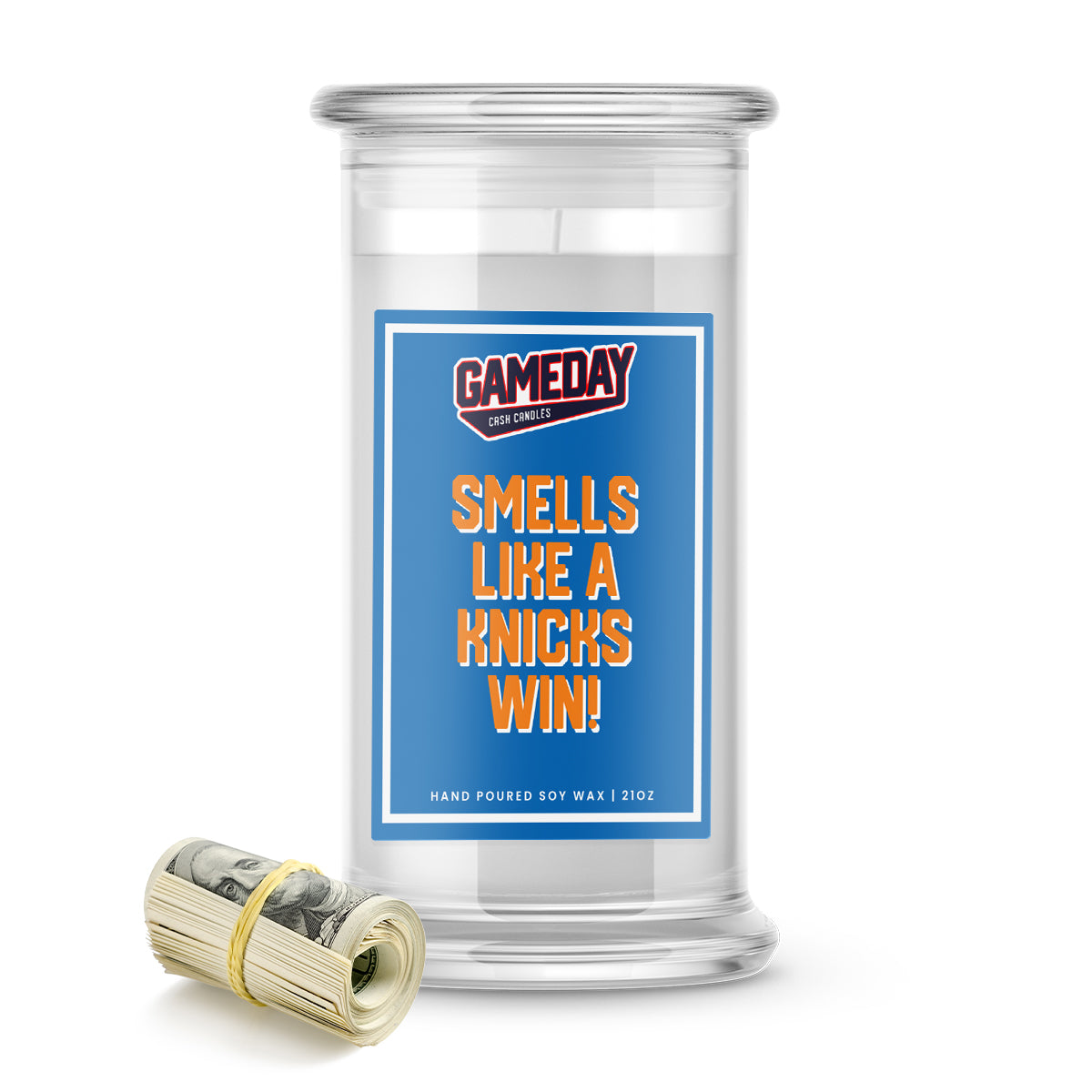 New York Knicks Game Day Cash Candles