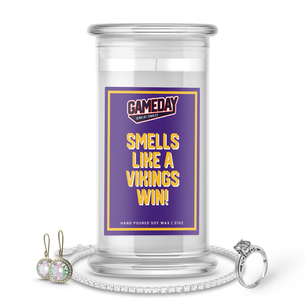 Minnesota Vikings Game Day Jewelry Candles