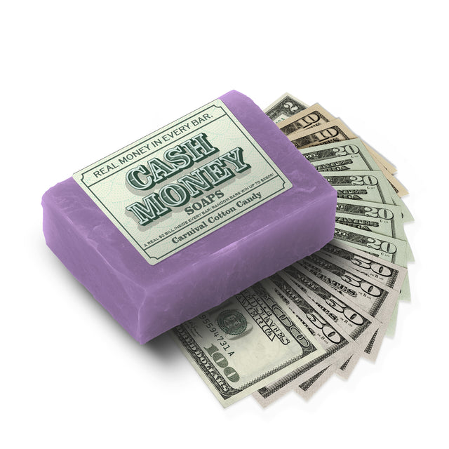 carnival cotton candy money soap