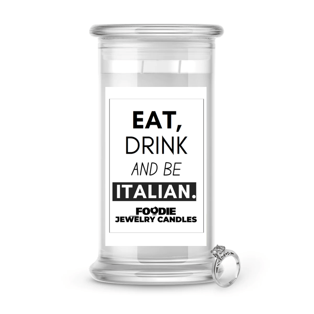 Eat drink and be Italian | Foodie Jewelry Candles