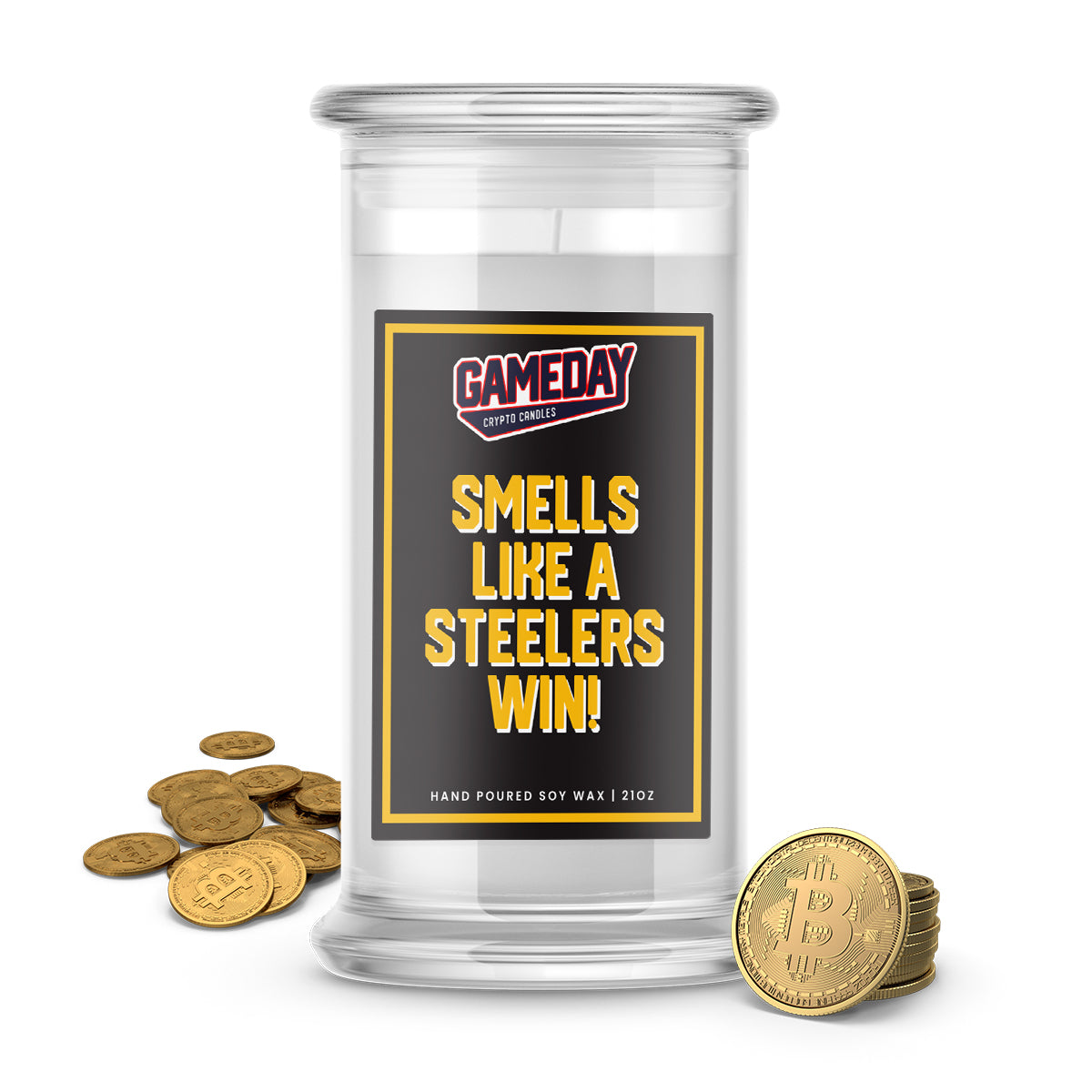 Pittsburgh Steelers Game Day Crypto Candle