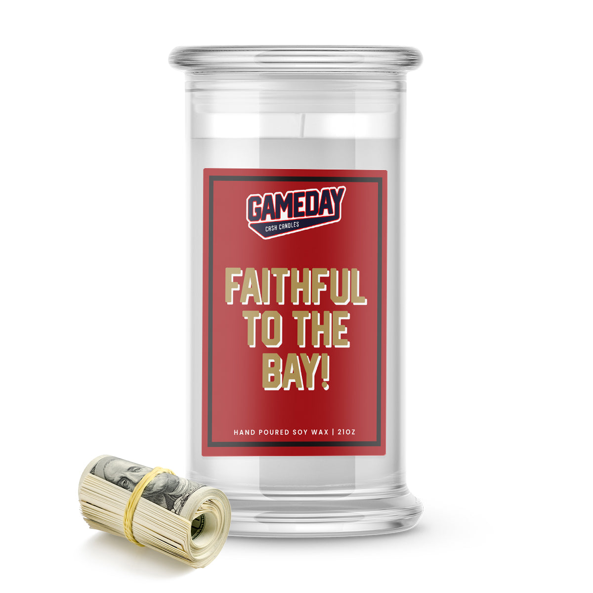 San Francisco 49ers FAITHFUL TO THE BAY! Cash Candle