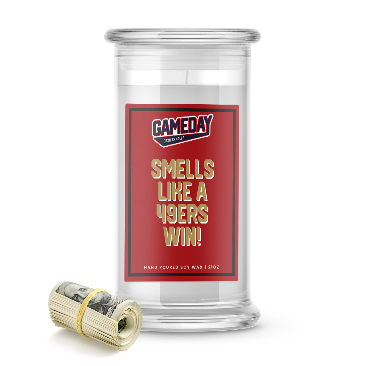 San Francisco 49ers Game Day Cash Candle