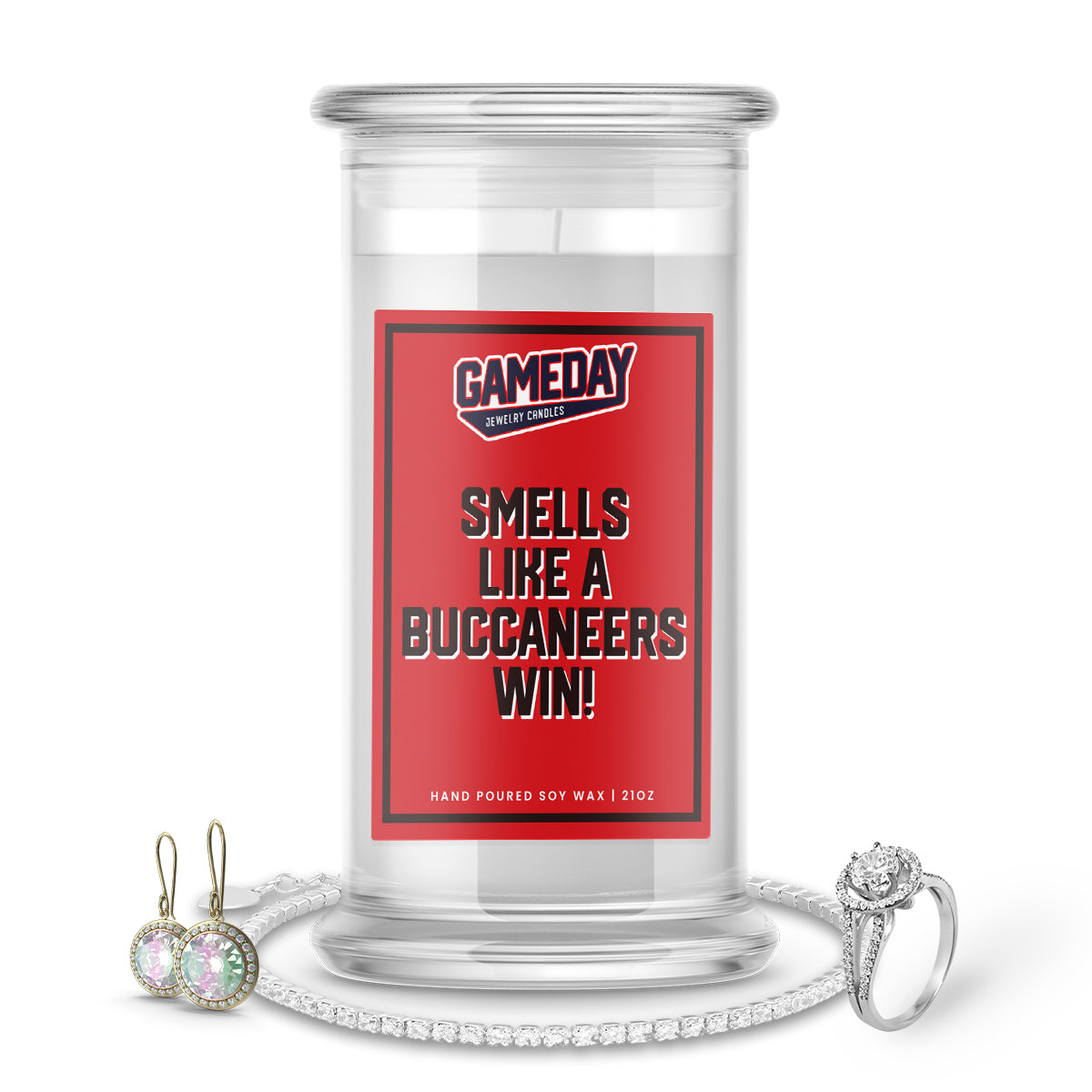 Tampa Bay Buccaneers Game Day Jewelry Candles