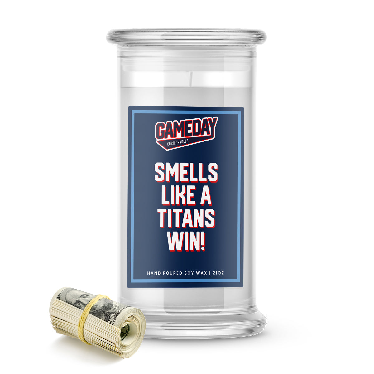 Tennessee Titans Game Day Cash Candle