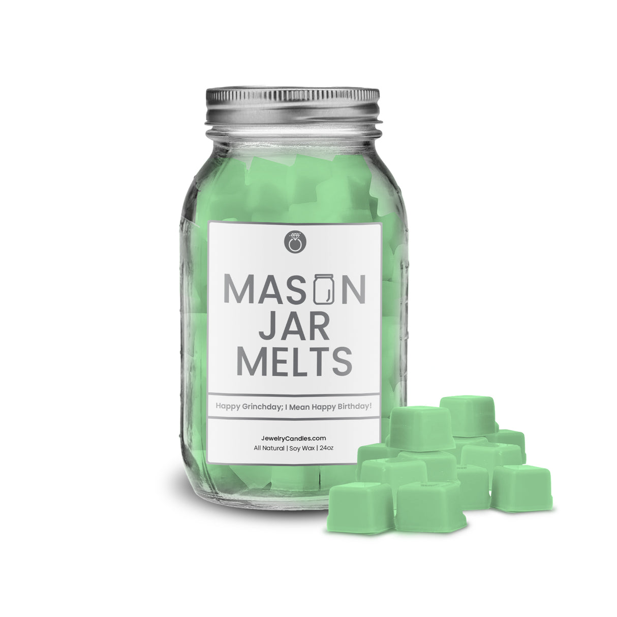 Happy grinchday; I mean Happy birthday | Mason Jar Wax Melts