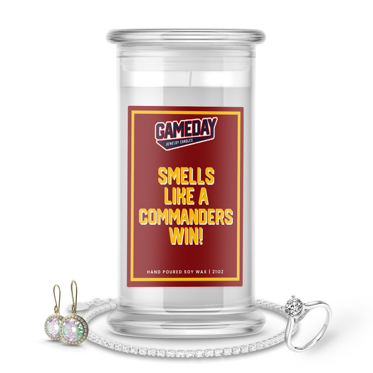 Washington Commanders Game Day Jewelry Candles