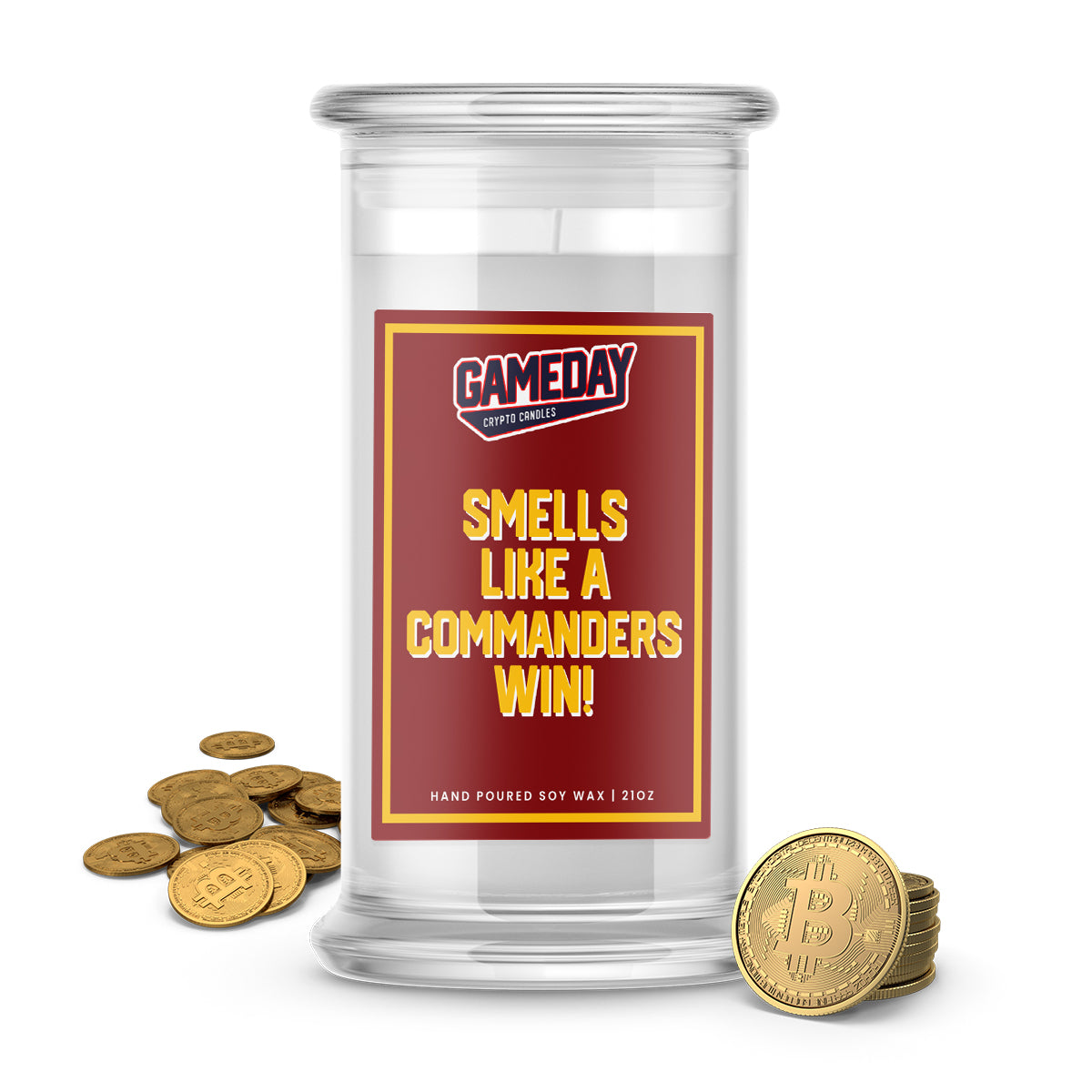 Washington Commanders Game Day Crypto Candle