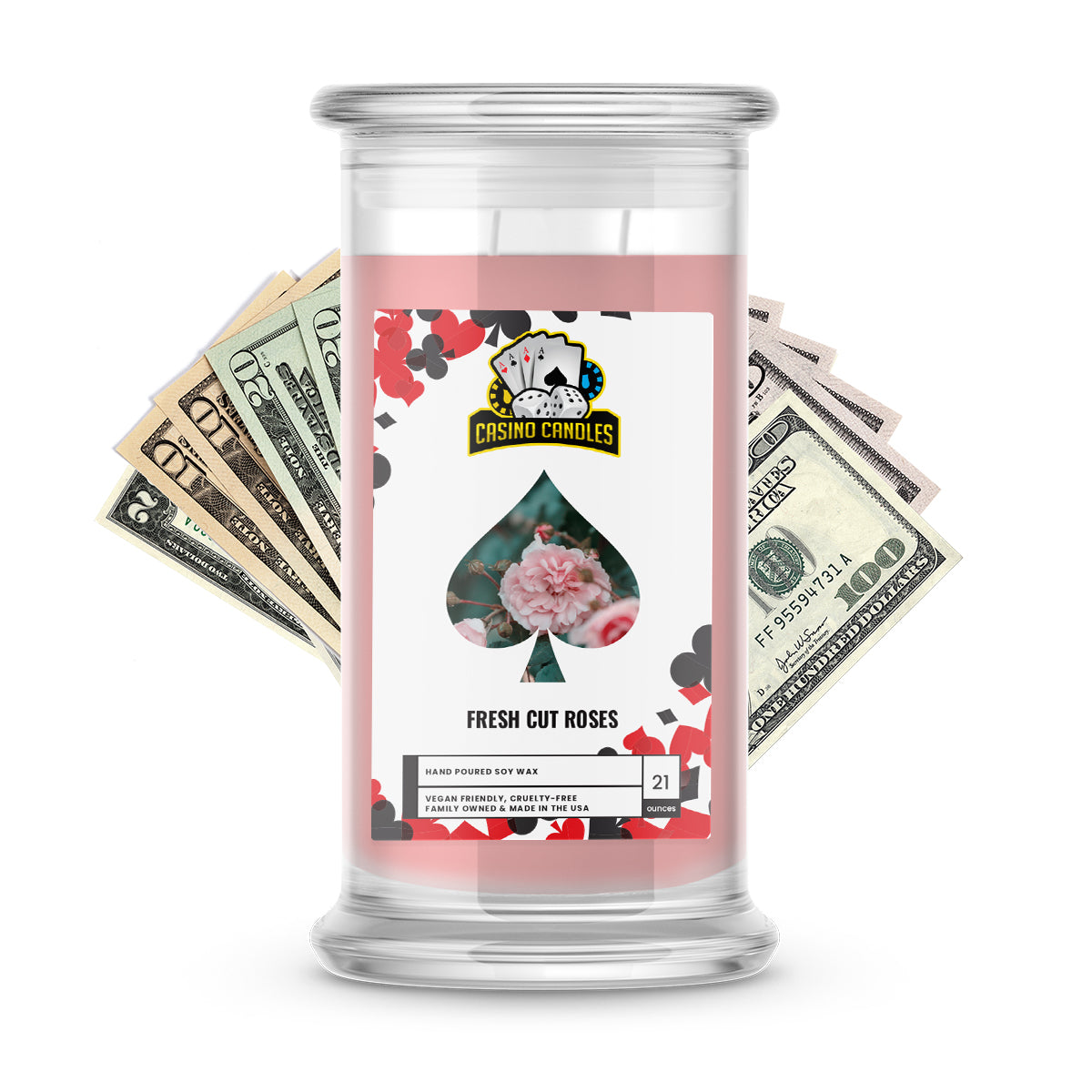 Fresh Cut Roses | Cash Casino Candles