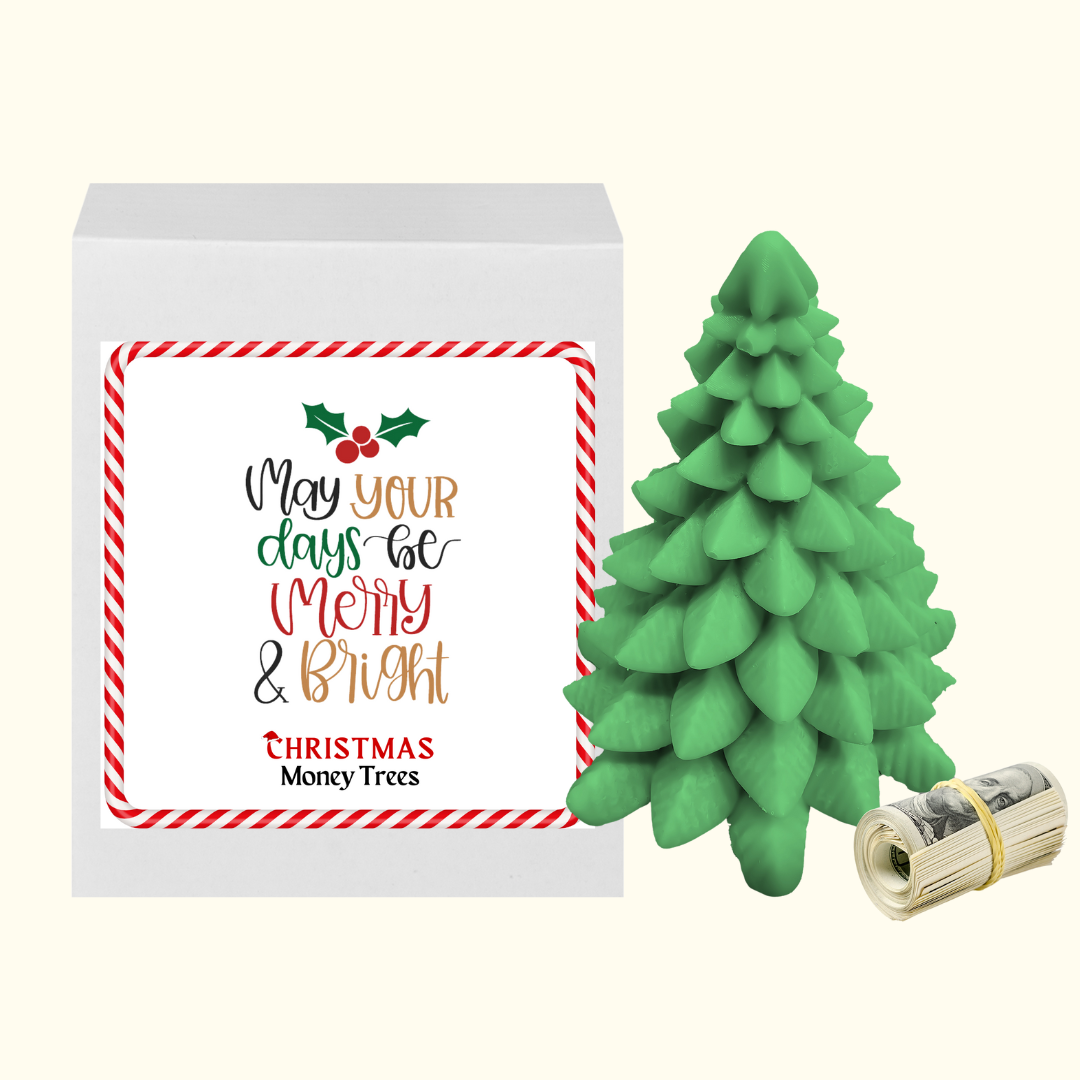 May Your Days be Merry and Bright | Christmas Cash Tree