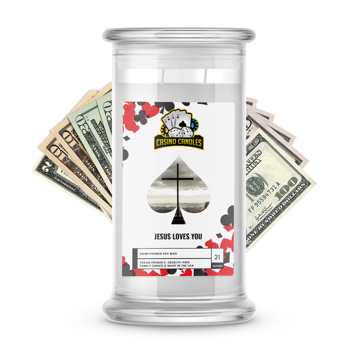 Jesus Loves You | Cash Casino Candles