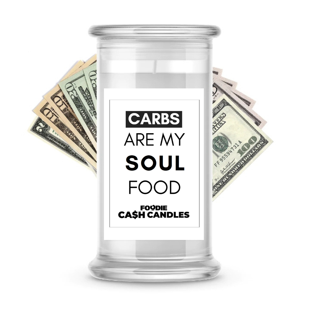 Carbs are my soul food | Foodie Cash Candles