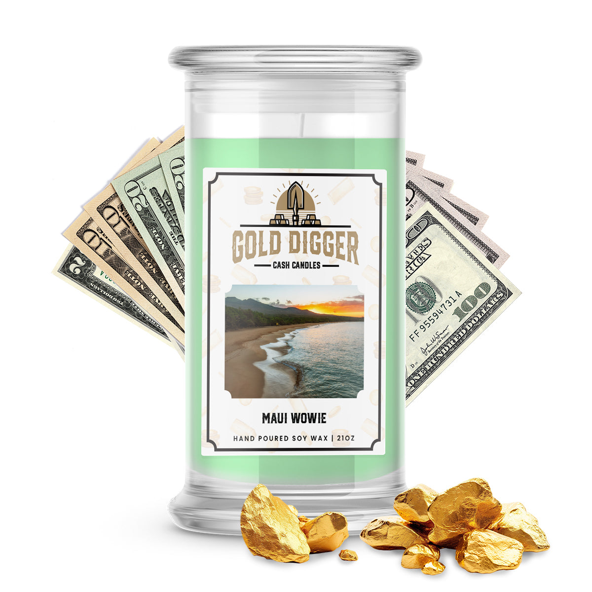 Maui Wowie Gold Digger Cash Candle