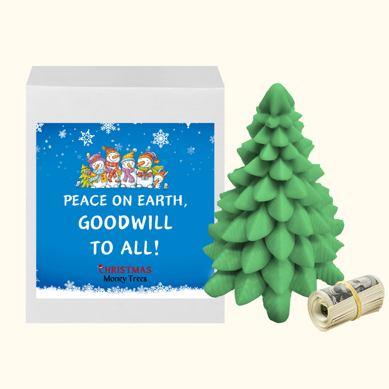 Peace on Earth, Goodwill, To all! | Christmas Cash Tree