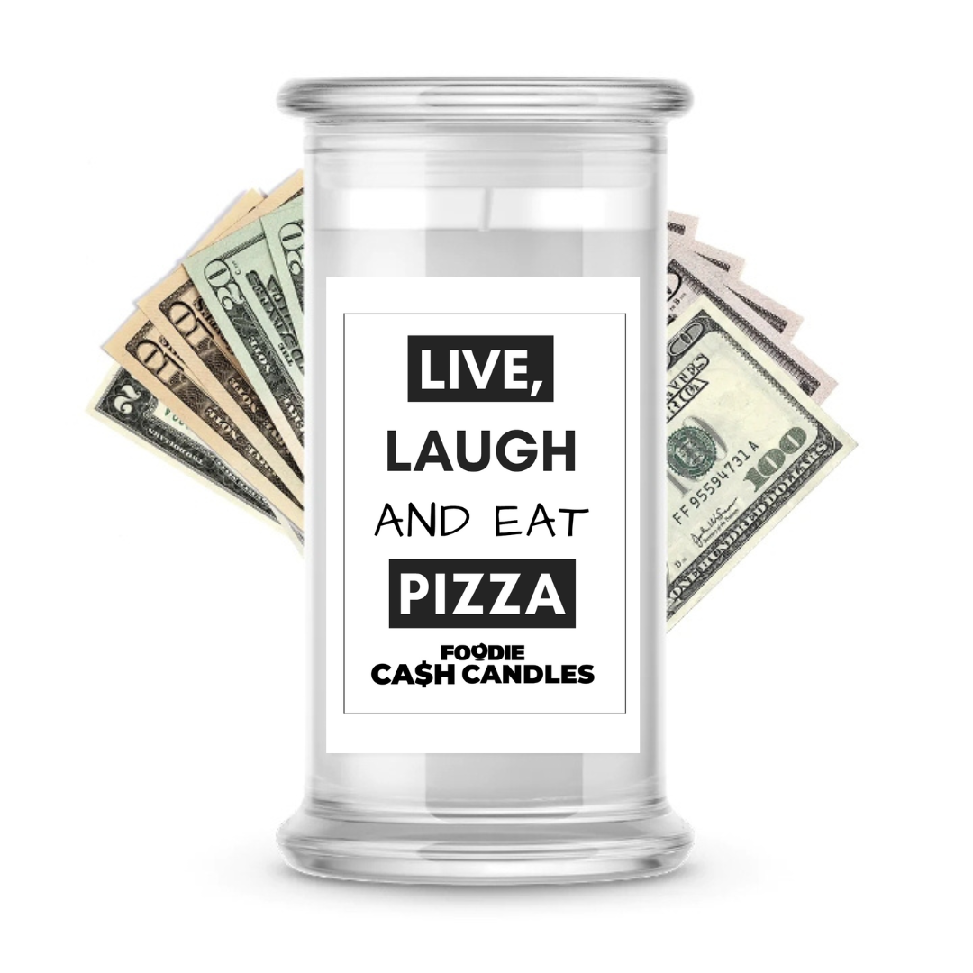 Live, Laugh and Eat Pizza | Foodie Cash Candles