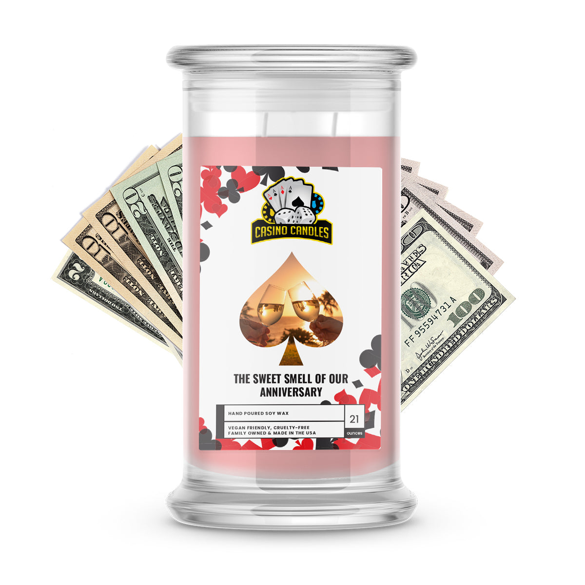 The Sweet Smell Of Our Anniversary | Cash Casino Candles