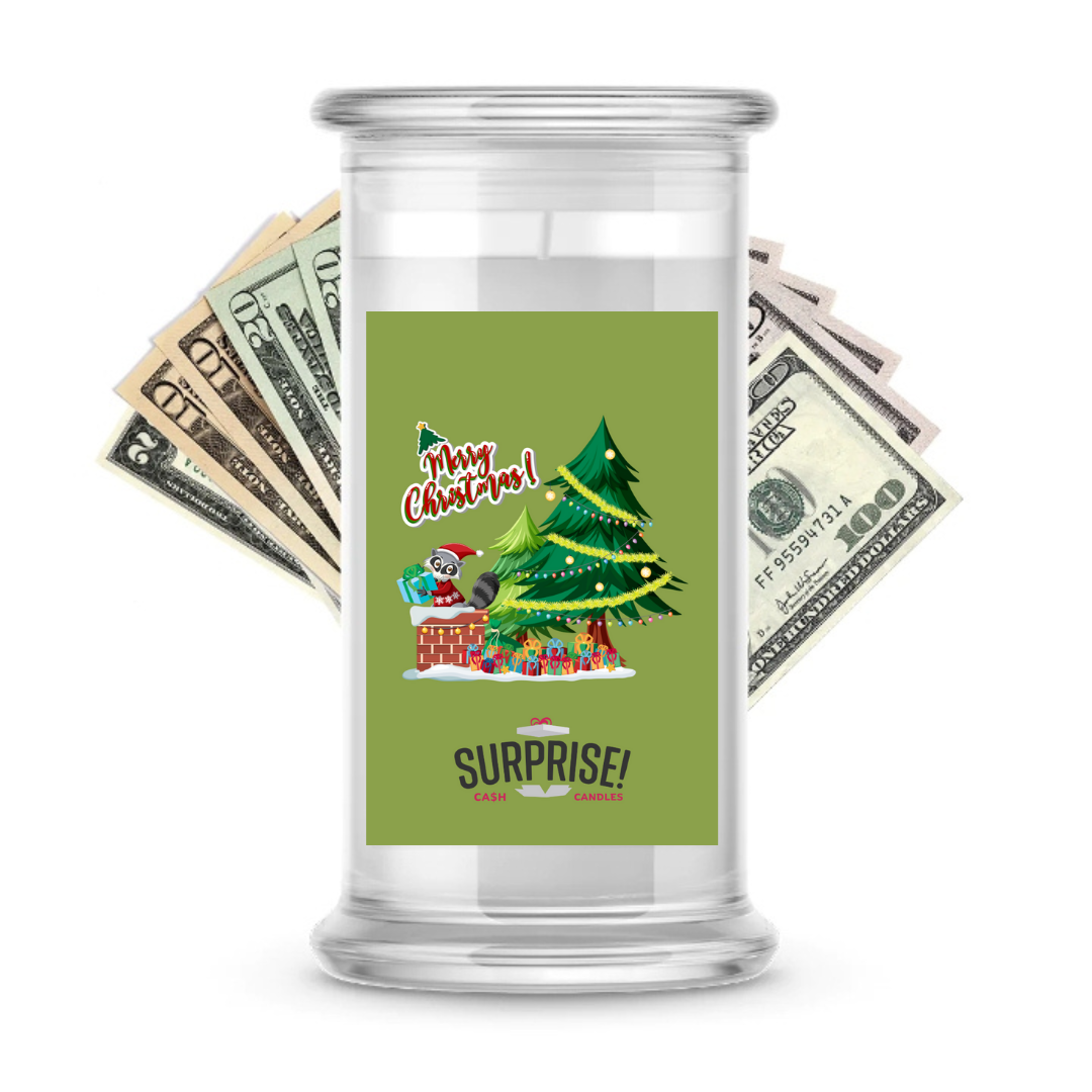 MERRY CHRISTMAS! MERRY CHRISTMAS CASH CANDLE