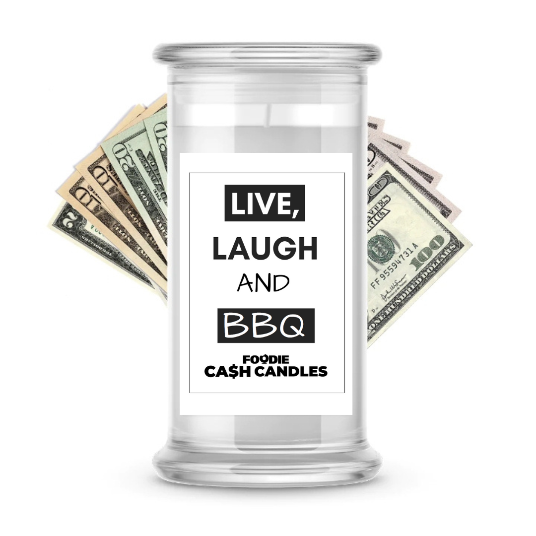 Live, Laugh and BBQ | Foodie Cash Candles