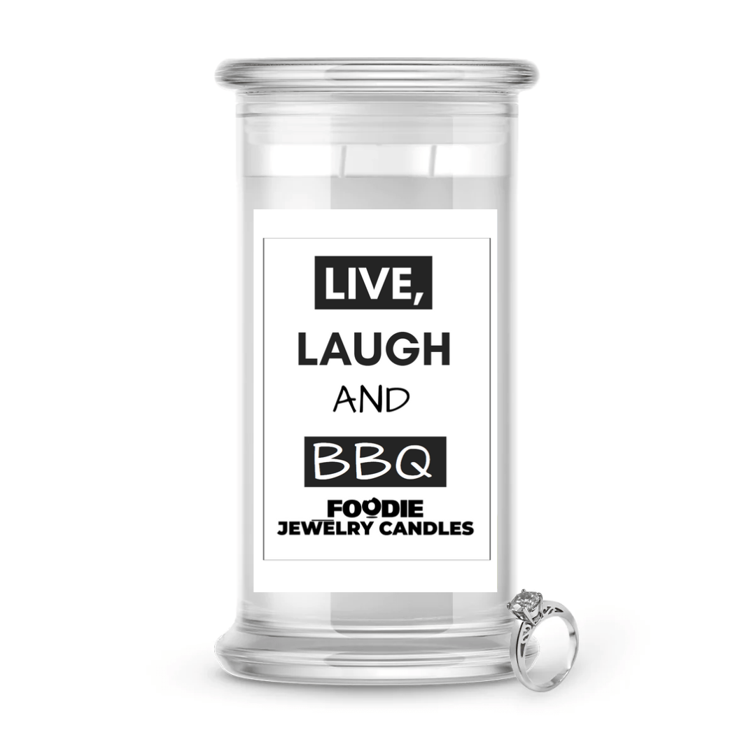 Live, Laugh and BBQ  | Foodie Jewelry Candles