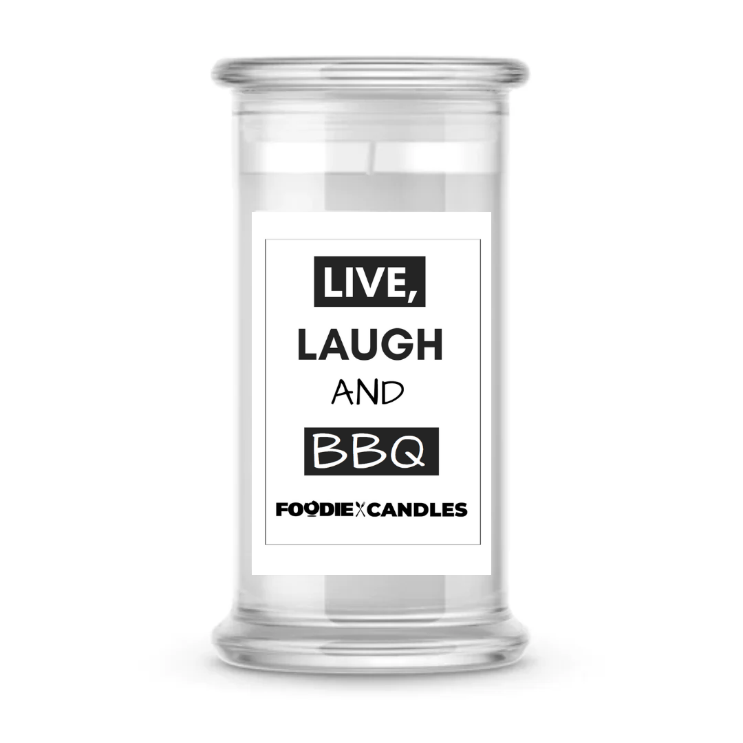 Live, Laugh and BBQ | Foodie Candles