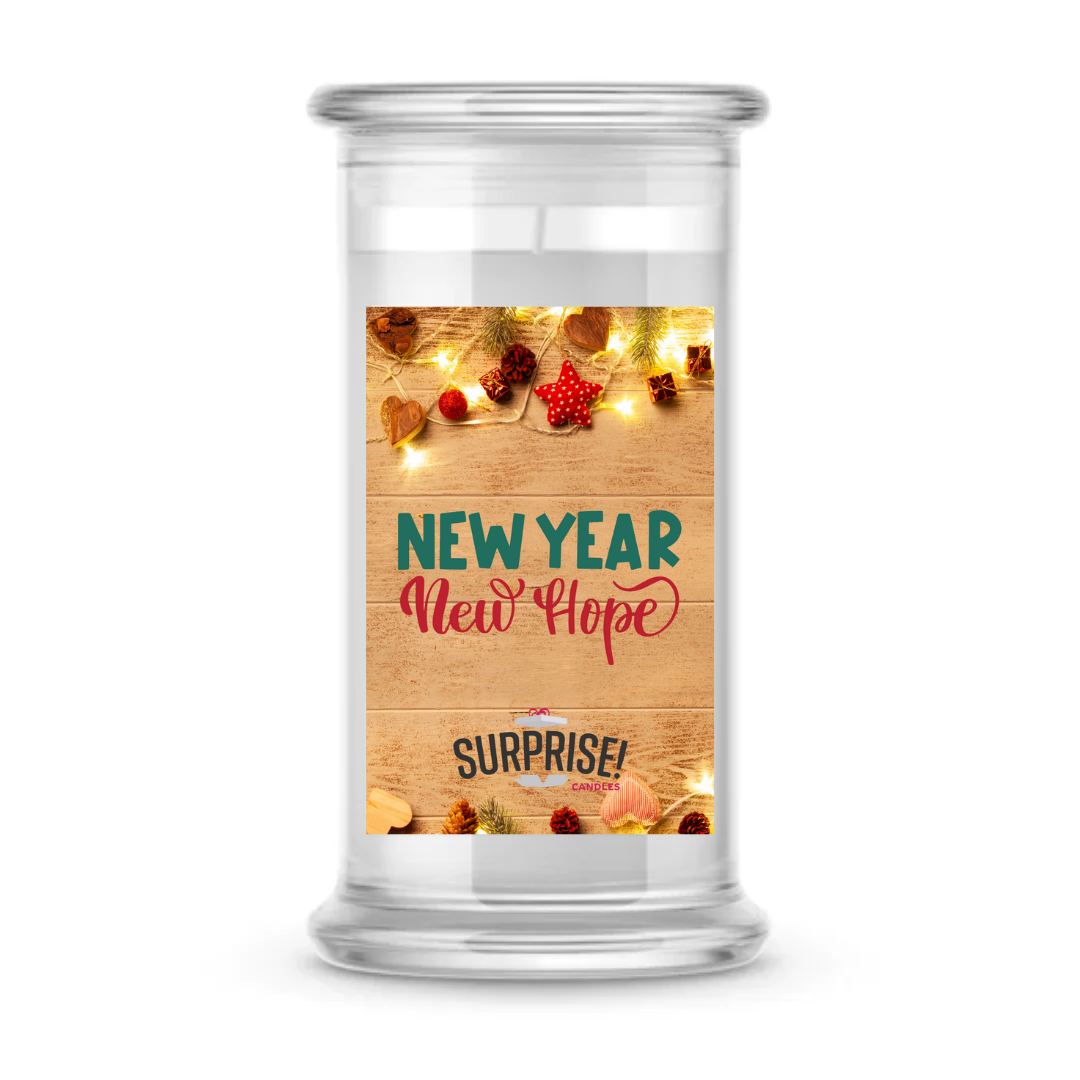 NEW YEAR NEW HOPE MERRY CHRISTMAS CANDLE