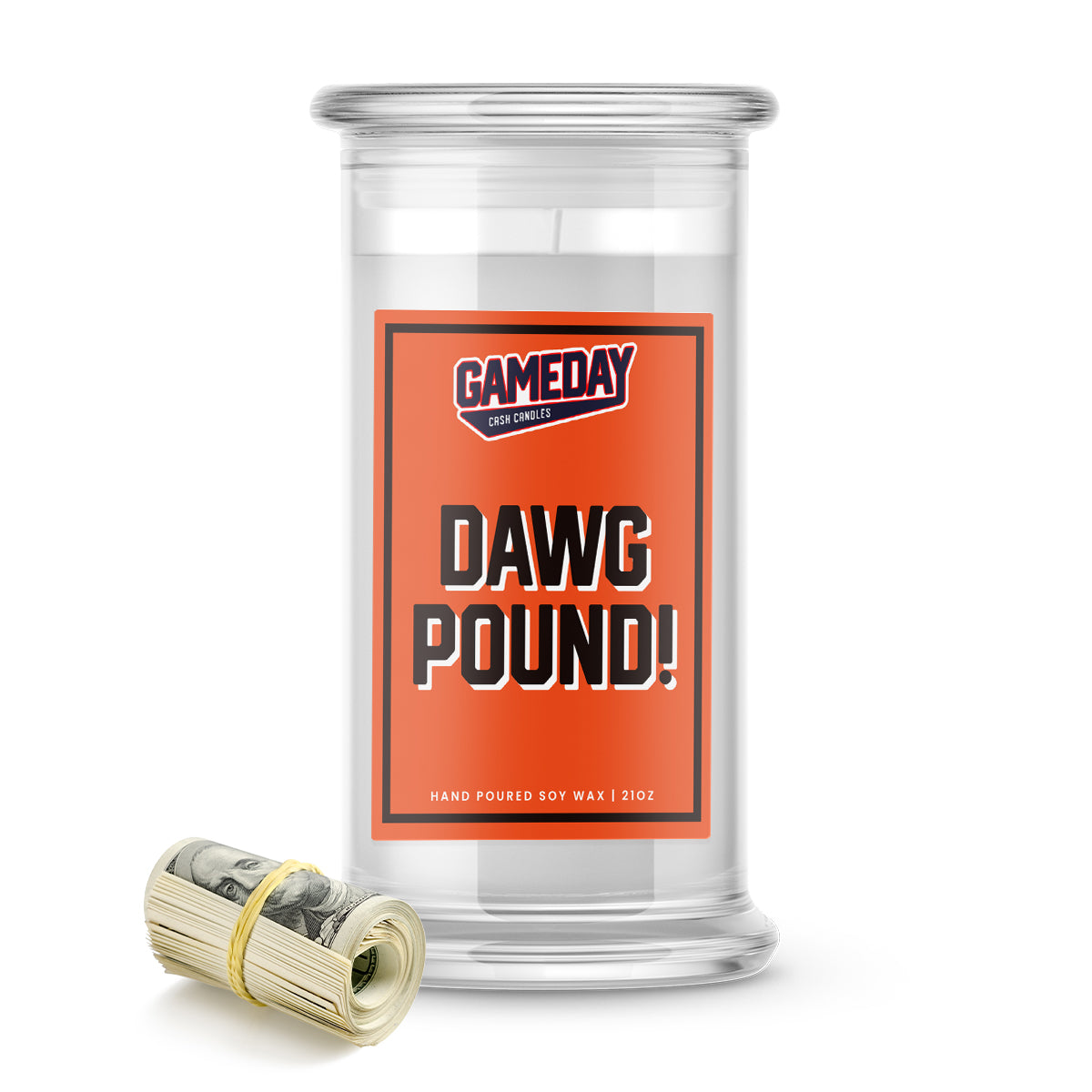 Cleveland Browns DAWG POUND! Cash Candle