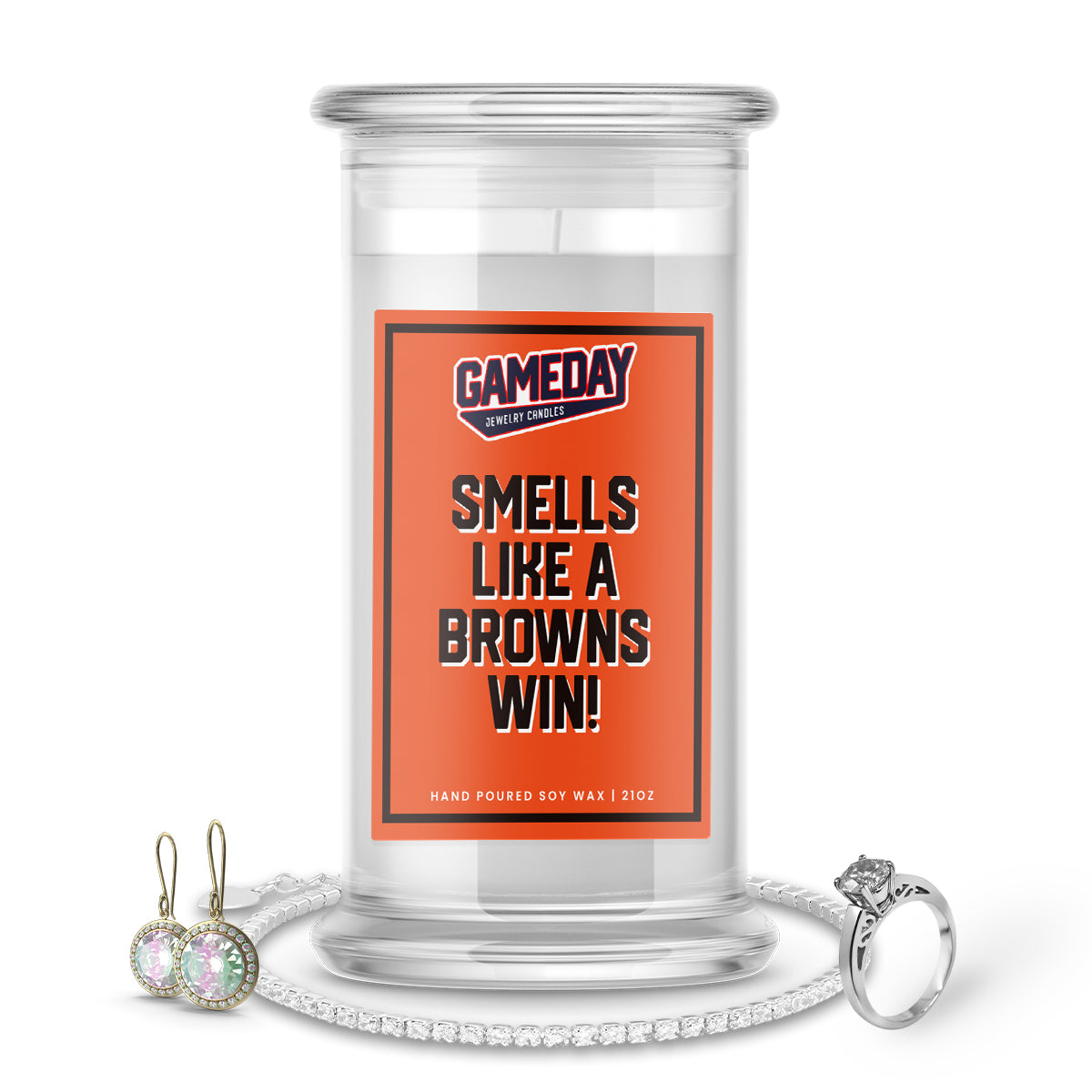 Cleveland Browns Game Day Jewelry Candles