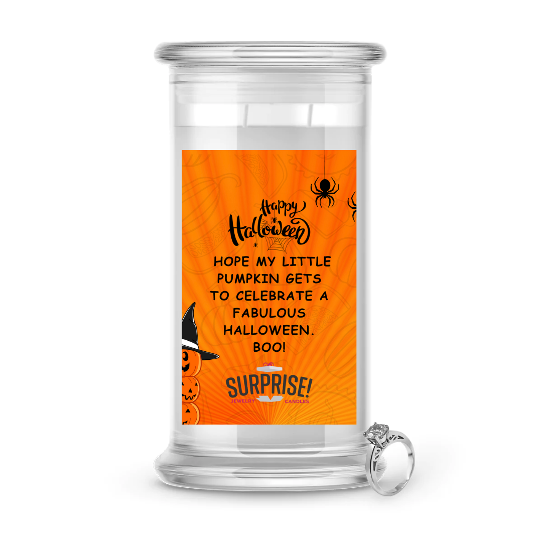 HOPE MY LITTLE PUMPKIN GETS TO CELEBRATE A FABULOUS HALLOWEEN. BOO! HALLOWEEN JEWELRY CANDLE