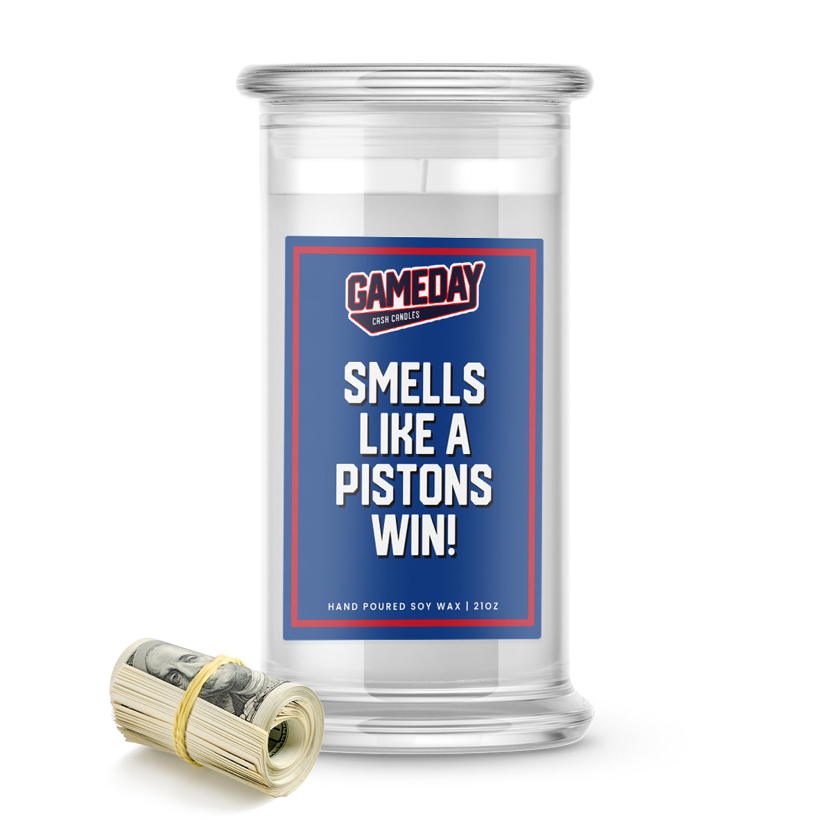 Detroit Pistons Game Day Cash Candles