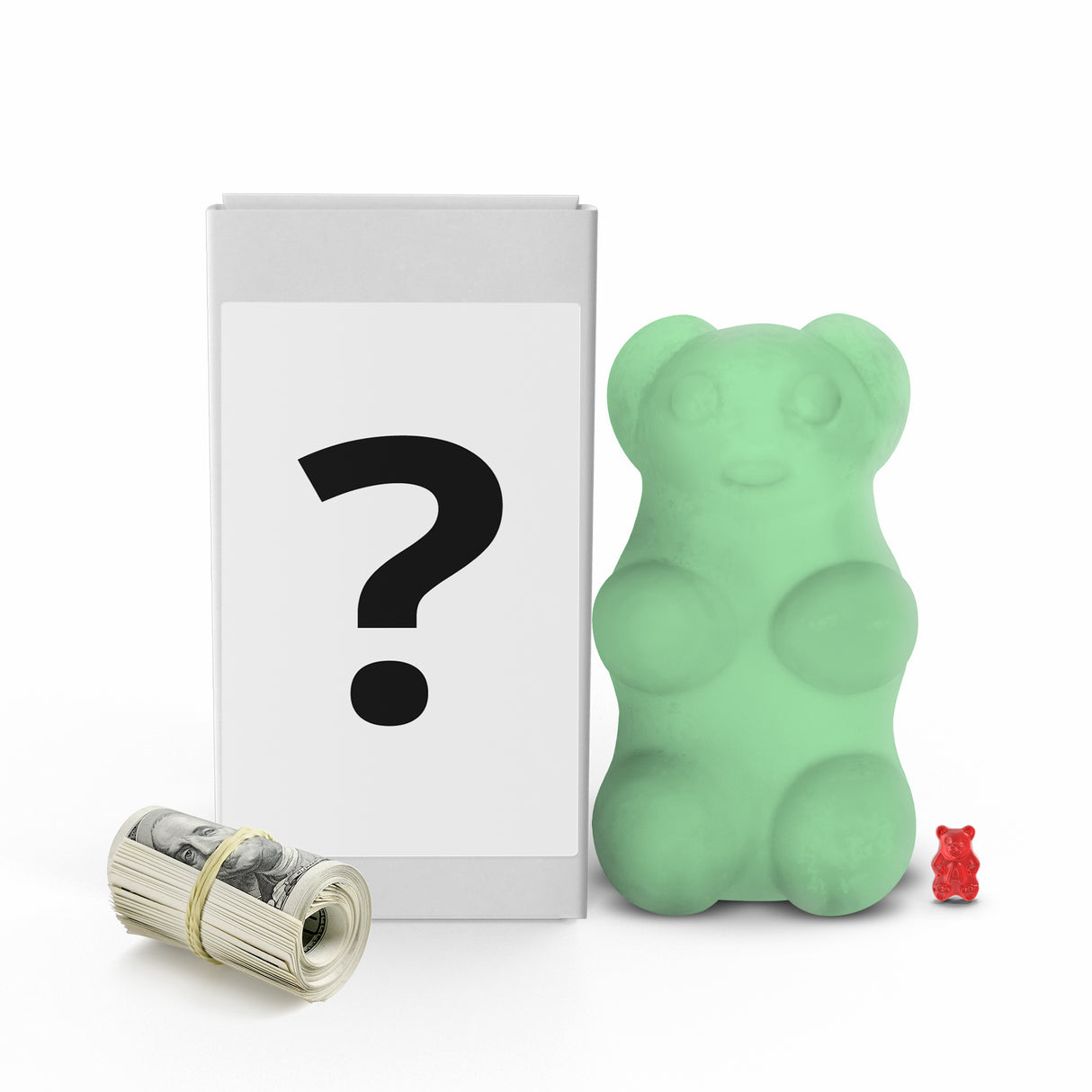 MYSTERY SCENT GIANT GUMMY BEAR CASH WAX MELTS