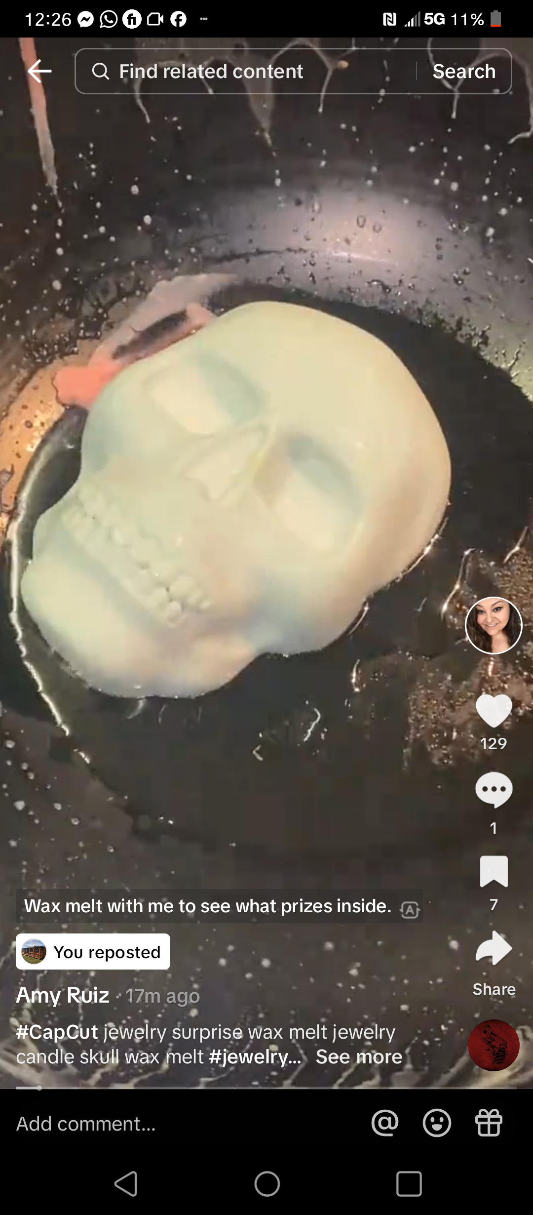 Giant SKULL Jewelry Wax Melts