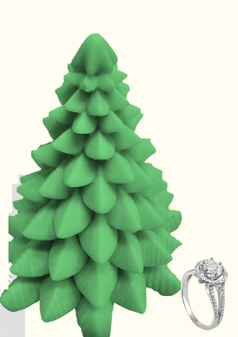 GIANT CHRISTMAS TREE JEWELRY WAX MELTS