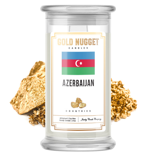 Azerbaijan Countries Gold Nugget Candles