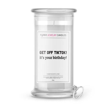 get off tiktok jewelry funny candle
